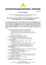 Informationen zur Veranstaltung (PDF) - Rechtsanwaltskammer ...