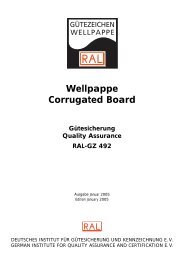 Wellpappe Corrugated Board - RAL-Wellpappe