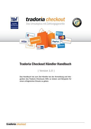 Tradoria Checkout HÃ¤ndler Handbuch - Rakuten.de