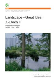 Landscape – Great Idea! X-LArch III - Department für Raum ...