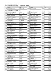 RALLYCROSS DIV. 1 opdateret 18 - Rallycross info