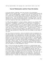 Sacred Mathematics and the Chaos Revolution - Ralph Abraham
