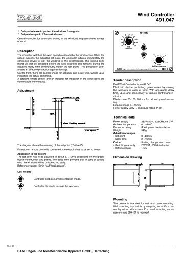 Wind Controller 491.047