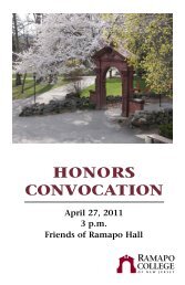 Honors Convocation 04 - Ramapo College of New Jersey