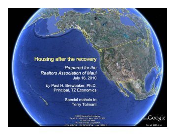 Housing after the recovery - REALTORS® Association of Maui, Inc.