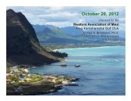 October 26, 2012 - REALTORS® Association of Maui, Inc.