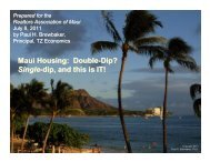 125 page Presentation - REALTORS® Association of Maui, Inc.