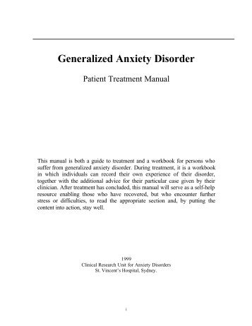 Generalized Anxiety Disorder - Rami Nader, R.Psych.