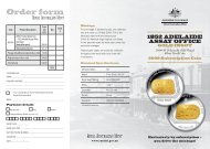 Order form - Royal Australian Mint