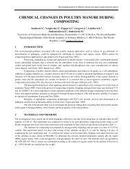 chemical changes in poultry manure during composting - Ramiran