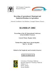 ammonia emissions from two different flooring systems for ... - Ramiran