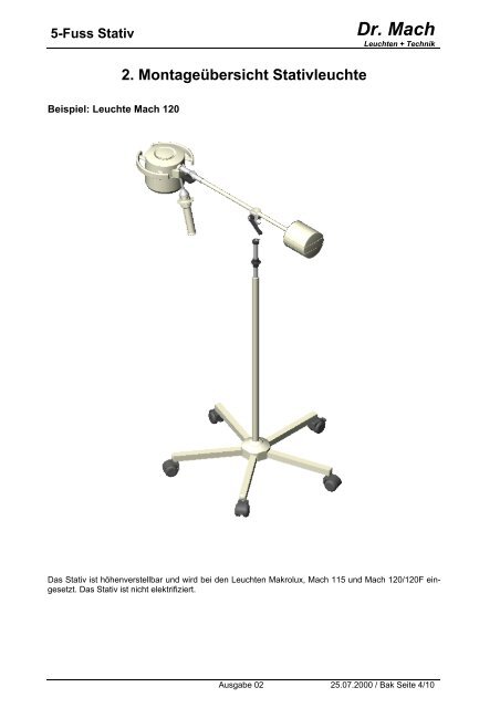 5-Fuss Stativ Dr. Mach