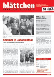 Sommer in Johannisthal - DIE LINKE. Treptow-Köpenick