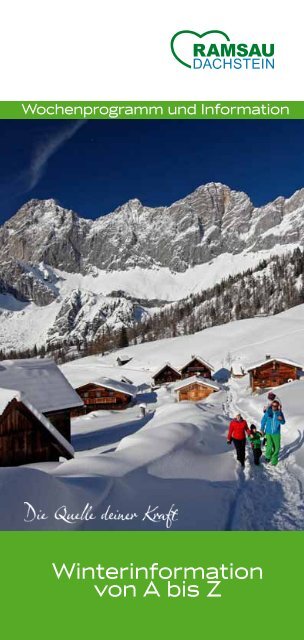 Winterinformation von A bis Z - Ramsau am Dachstein