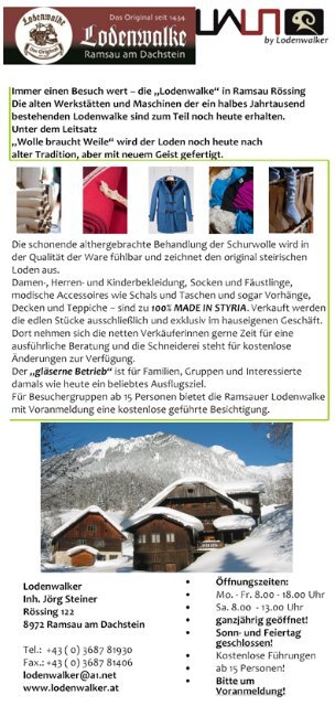 Winterinformation von A bis Z - Ramsau am Dachstein