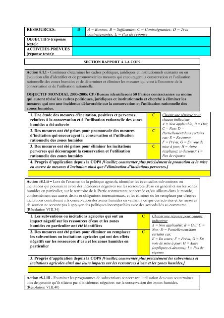 instrument de planification nationale pour l'application des ...