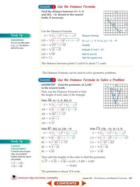 Pre-Algebra Chapter 9