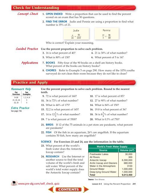 Pre-Algebra Chapter 6 - Ramsey School District