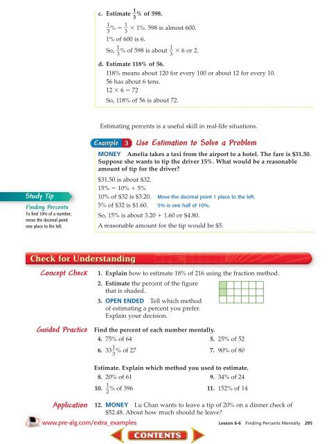 Pre-Algebra Chapter 6 - Ramsey School District