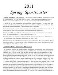 2011 Spring Sportscaster - Ramsey School District