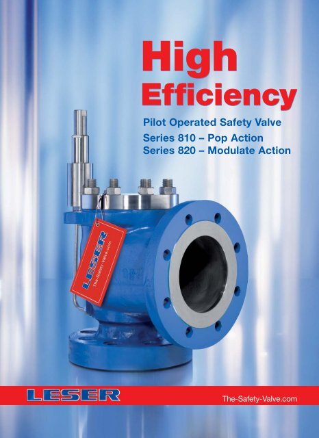 leser pilot operated safety valve factory