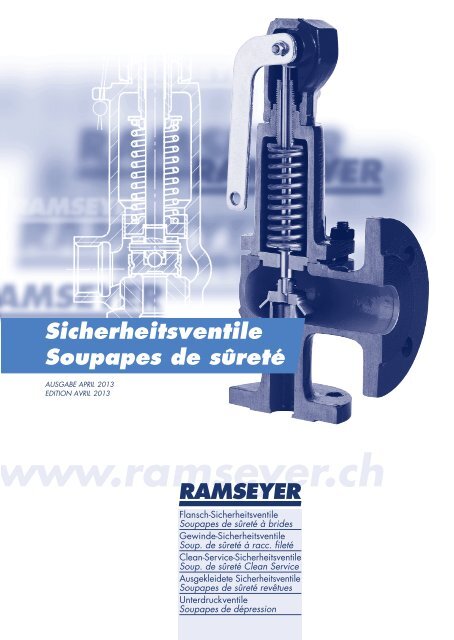 Soupapes de sûreté - André Ramseyer AG