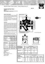 GESTRA® Steam Traps & Valves - André Ramseyer AG