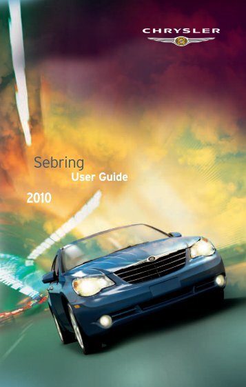 2010 Chrysler Sebring Sedan User's Manual - RAM Trucks