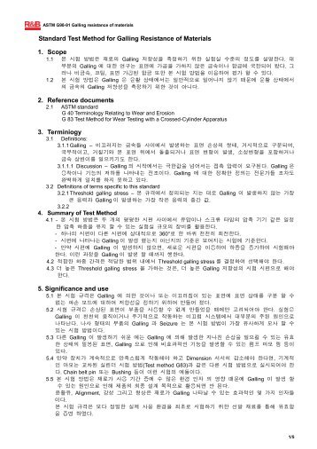 Standard Test Method for Galling Resistance of Materials 1. Scope 2 ...