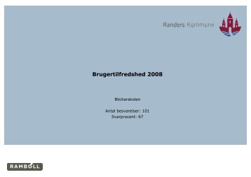 Brugertilfredshed 2008 - Randers Kommune