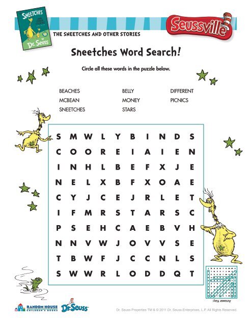 Sneetches Word Search! - Randomhouse.biz