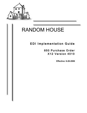 EDI Implementation Guide 850 _version 4010 - Randomhouse.biz