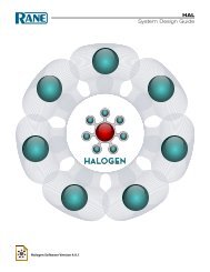 HAL System Design Guide for Halogen 3.0 (6M) - Rane