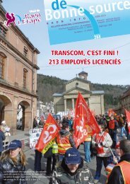 TRANSCOM, C'EST FINI ! 213 EMPLOYÃS LICENCIÃS - Raon l'Etape