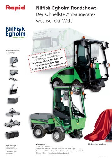 Nilfisk-Egholm Roadshow: Der schnellste ... - Rapid Technic AG