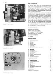 1. Technische Daten 2. Montage 6 3. Inbetriebnahme 10 Sehr ...