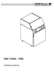 GAK 110/60 â 150E - bei der WÃ¤rmetechnik Service GmbH