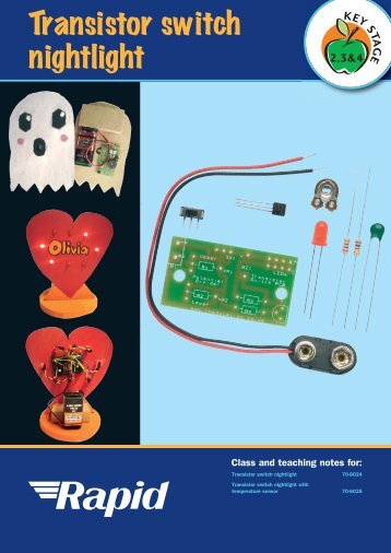 70-6024_transistor_switch_nightlight: Mini-light ... - Rapid Electronics