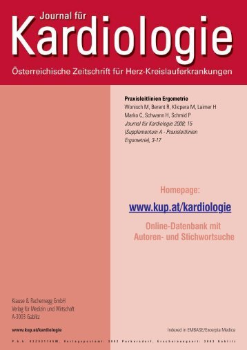 Praxisleitlinien Ergometrie - Österreichische Kardiologische ...