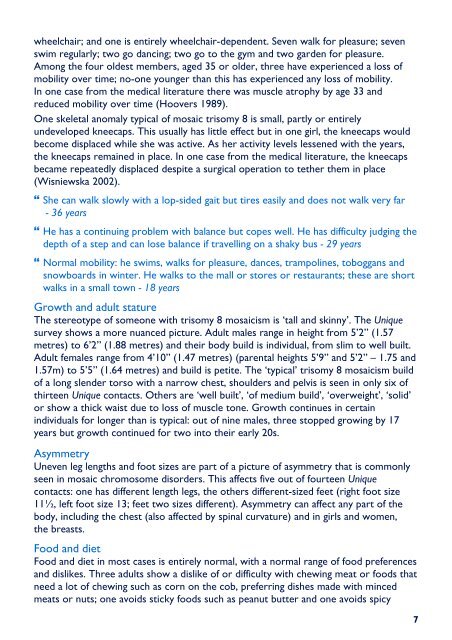 Trisomy 8 mosaicism in adults FTNW.pub - Unique - The Rare ...