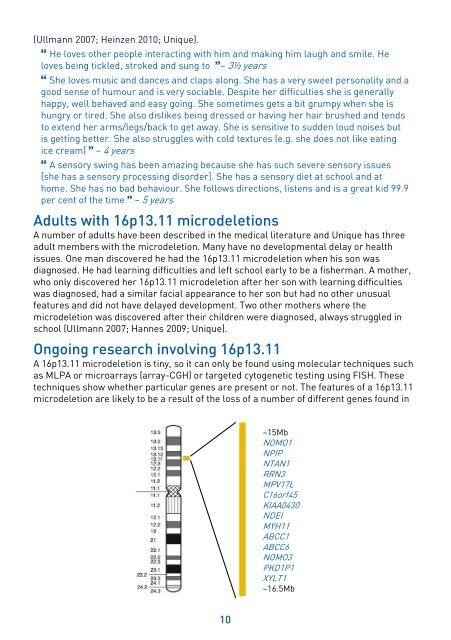 16p13.11 microdeletions - Unique - The Rare Chromosome ...