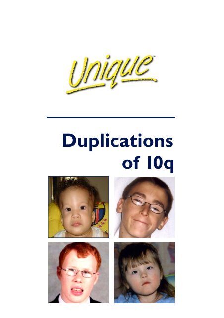 Duplications of 10q - Unique - The Rare Chromosome Disorder ...