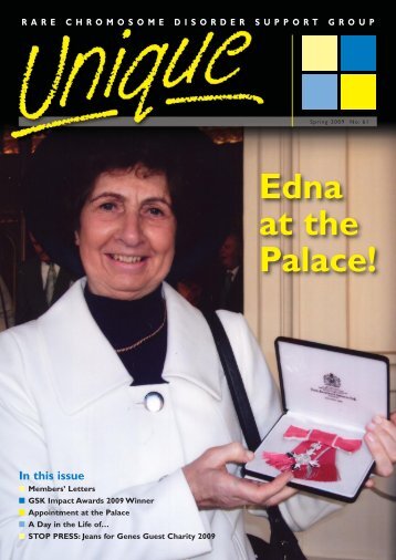 Edna at the Palace! - Unique - The Rare Chromosome Disorder ...