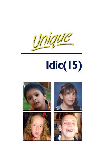 Idic(15) - Unique - The Rare Chromosome Disorder Support Group