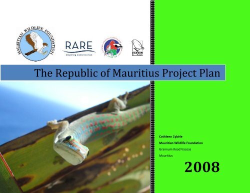 The Republic of Mauritius Project Plan - RarePlanet