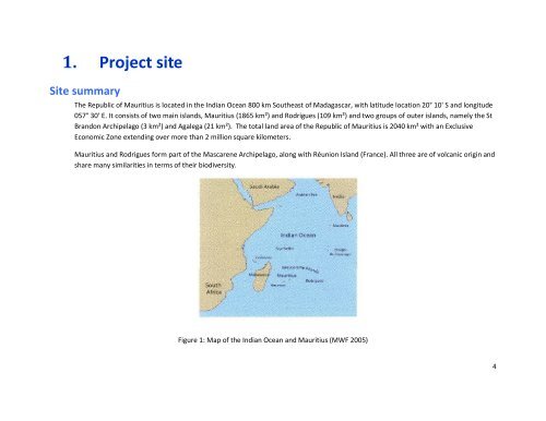 The Republic of Mauritius Project Plan - RarePlanet