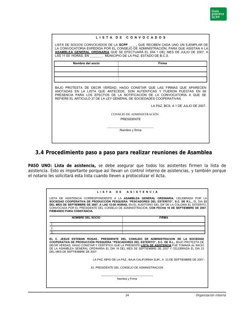 Guía Práctica para Cooperativas Pesqueras - Niparajá