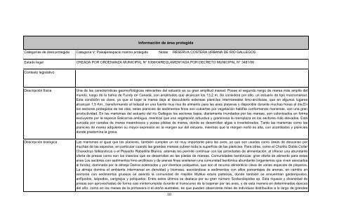 reporte final de proyecto estuario del río gallegos - RarePlanet