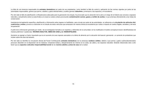 reporte final de proyecto estuario del río gallegos - RarePlanet