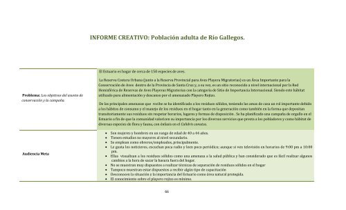 reporte final de proyecto estuario del río gallegos - RarePlanet